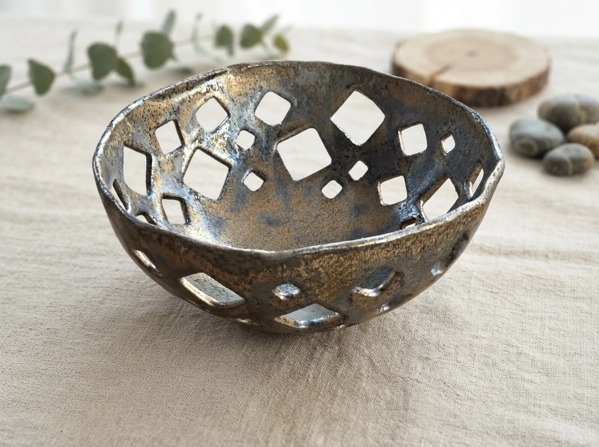Miska ażurowa – metaliczna